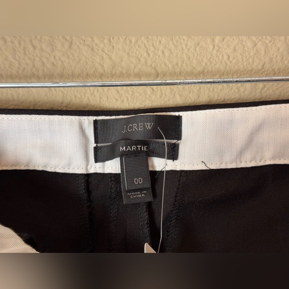 NWT J.CREW MARTIE STRAIGHTEN LEG PANT 00 BLACK #70 - Picture 4 of 6
